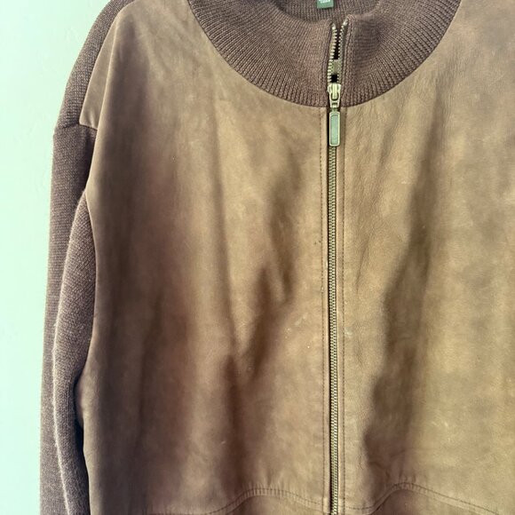 Orvis Suede / Wool Bomber Sweater - Picture 5 of 8